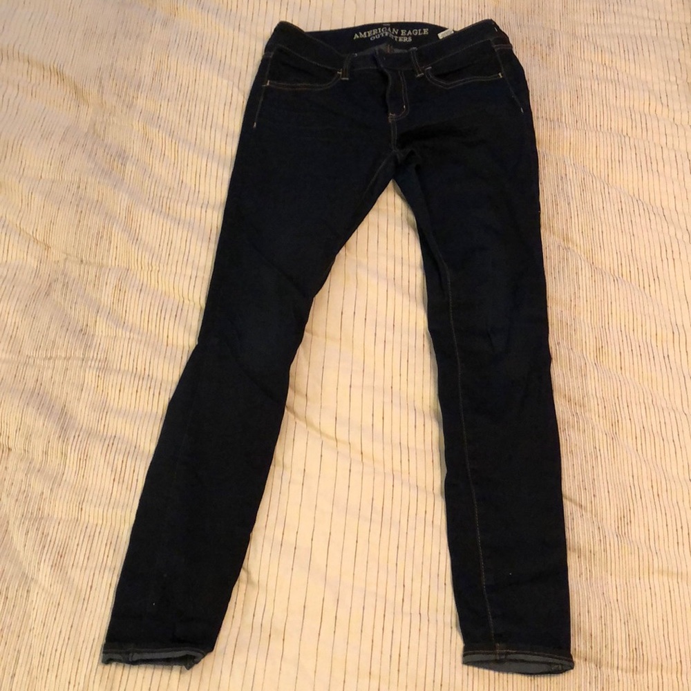 AE Dark Denim Jegging Super Stretch